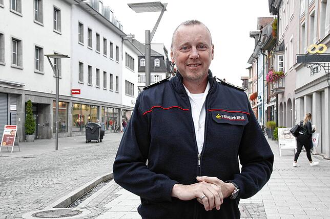 Markus Megerle ist Feuerwehrkommandant in VS. Für Silvester hält er einen speziellen Bereitschaftsdienst nicht für notwendig.
