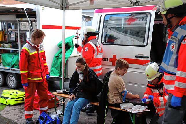 Bild 13: Bilder von der Feuerwehrhauptübung der Feuerwehr Riedheim