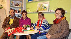„Das Ehrenamt ist eine Teamarbeit“, sagen die freiwilligen Erwin Gerischer (von links), Susanne Vester, Anna-Maria Klünter und ...