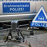 Ein Flugobjekt des Trainings- und Kompetenzzentrums Drohnen.