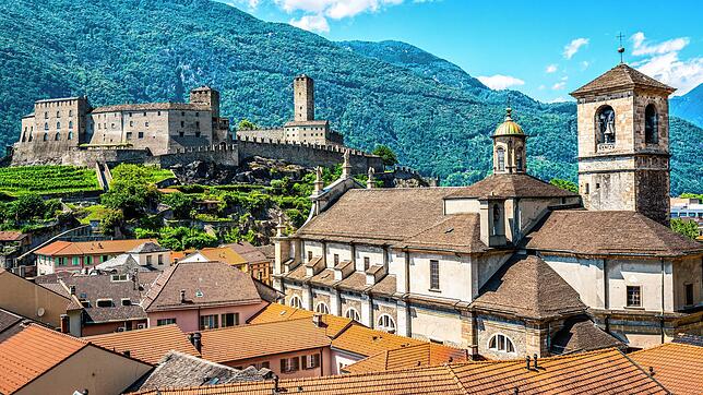 Die Militärfestung von Bellinzona.