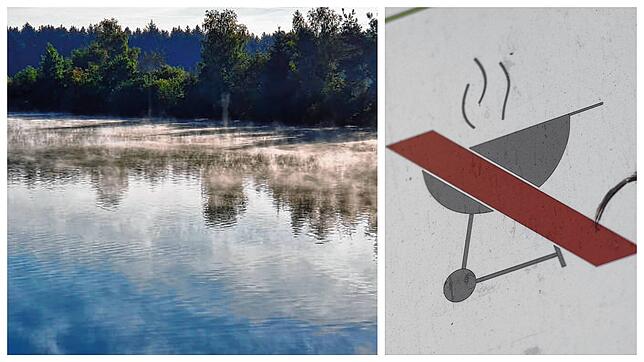 Der Riedsee, fotografiert im Oktober 2021. Der See ist ein beliebtes Ausflugsziel, die Stadt Hüfingen hat aber vermehrt Probleme mit ...