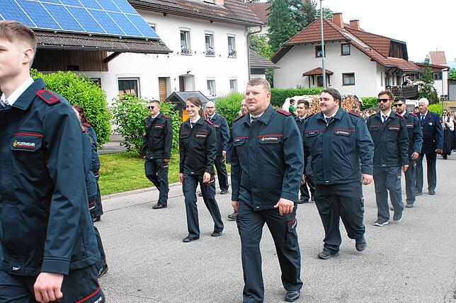 Bild 41: Gute Laune beim Bezirksmusikfest in Lausheim