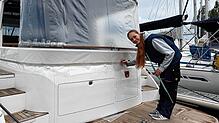 Die Engenerin Inga Schlotter ist Bootssattlerin.