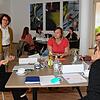Diese Frauen diskutieren über den Stand der Dinge bezüglich Familien: Die Grünen-Landtagsabgeordnete Dorothea Wehinger (Zweite von ...