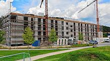 Das neue Immendinger Hotel mit 123 Service-Apartments ist ein gewaltiger vierstöckiger Komplex von 70 Metern Länge. Das Gebäude befindet ...