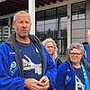 Achim Beier, Ulrike Obert, Karin Katranitz und Ulrich Korioth (von links) sorgen sich um die Fanbasis des VfB Friedrichshafen.