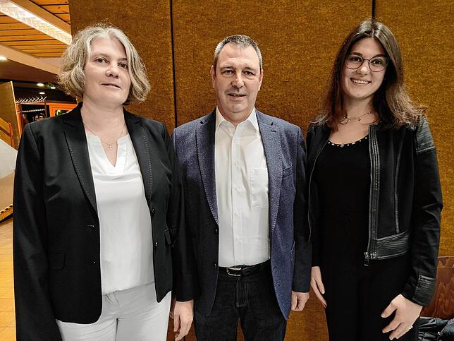 Hubert Behringer mit Frau Martina und Tochter Salome.