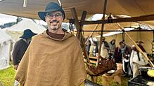 Patrik Klemm vom Verein D‘Buure 1524 freut sich auf einen geschichtsträchtigen Abend in Grüningen.