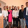 Bürgermeister Volker Frede (links) freut sich auf die Amtsperiode mit dem neu gewählten Gemeinderat: (von links) Lukas Frey, Klaus ...