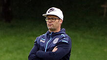 Oliver Wittich, Trainer des TuS Immenstaad, ist mit dem verdienten 4:0-Heimsieg seiner Mannschaft gegen BAT zufrieden.