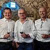 Narrenrichter Jürgen Koterzyna mit dem neuen Fürsprech Christoph Stetter (links) und dem neuen Kläger Michael Nadig (rechts). Nadig war ...