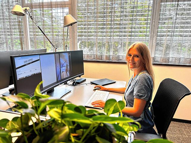 Mareike Biesalski, Referentin für Wohnungswirtschaft, war Projektleiterin für die Sanierung des Bürokomplexes.