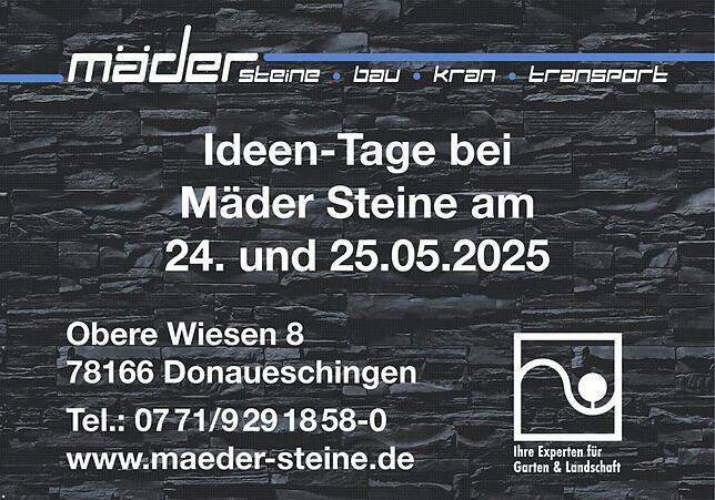 Bild 1: Tag der offenen Tür bei der Mäder Steine GmbH: Traditionelles Handwerk mit moderner Technik