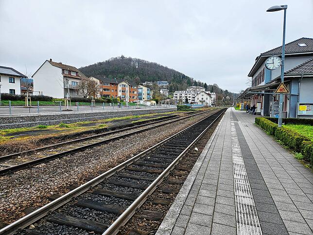 Der Bahnhof in Tiengen.