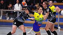 Julika Schmidt (am Ball) erzielte in ihren ersten 20 Spielen 35 Treffer.