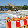 Im Tiengener Freibad haben die Arbeiten für die Sanierung, die im August 2019 abgeschlossen sein soll, begonnen.