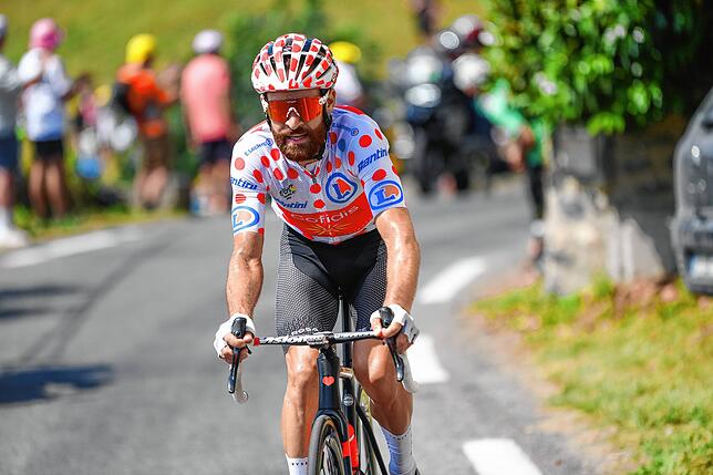 Simon Geschke wird ebenfalls beim Jan Ullrich Cycling in der Kurstadt antreten. Unsere Aufnahme zeigt ihn im Mai 2023 im berühmten ...