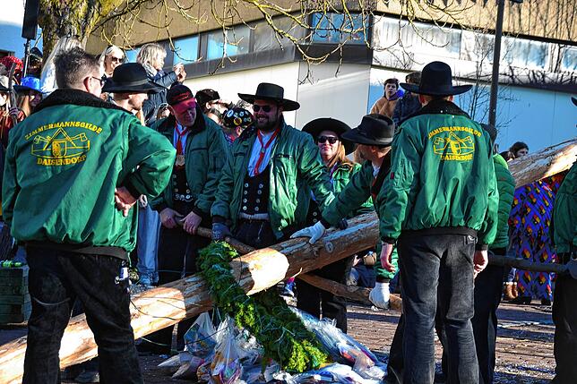 Bild 49: Bilder vom Narrenbaumsetzen mit vorangegangenem Umzug in Daisendorf