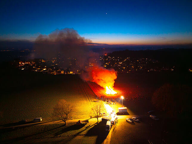 Bild 5: Magisches Feuer: So beeindruckend loderten die Funken auf der Amalienhöhe