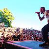 Ein Bild aus Pandemie-freien Tagen: Der Auftritt von Rapper Kontra K beim Hohentwielfestival vor zwei Jahren. 2018 konnte die ...