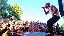 Ein Bild aus Pandemie-freien Tagen: Der Auftritt von Rapper Kontra K beim Hohentwielfestival vor zwei Jahren. 2018 konnte die ...