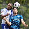 Gut in Form: Robin Kalem (vorn) aus Lottstetten setzte sich mit seinem neuen Verein SV Wehen Wiesbaden in Neustift im Stubaital mit 3:2 ...