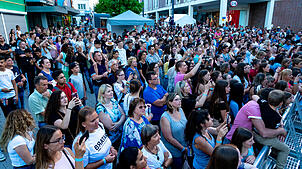 Kulturnacht Schwenningen.
Kleiner Muslenplatz Hip-Hop-Gruppe "Move It" TSC Schwenningen