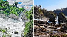 Starke Regenfälle haben den Rheinfall im Juni 2024 zum Sprudeln gebracht. Aktuell zeichnet sich ein komplett gegensätzliches Bild ab.