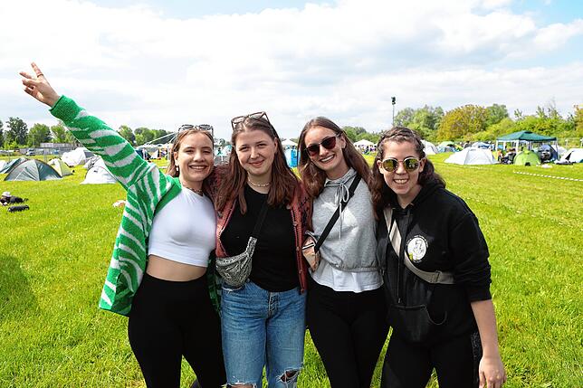 Bild 18: Die Camper sind da und stimmen sich aufs Campus-Festival 2024 ein