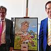 Der alte und der neue Leiter des SSA, Gernot Schultheiß (links) mit einem treffenden Portrait, erstellt durch seinen Mitarbeiterstab, ...