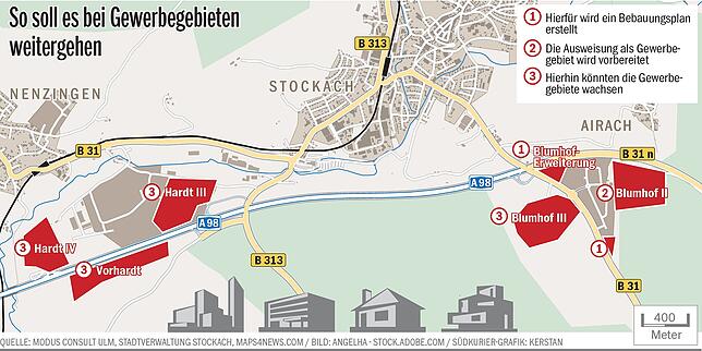 Bild 1: Die Stadt plant mehr Flächen fürs Gewerbe – hier sollen sie hinkommen