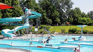 Das Freibad in Lauchringen.