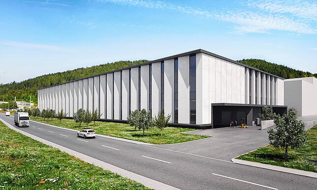 Visualisierung des neuen Aesculap-Werks für Vorprodukte in Tuttlingen. 350 Mitarbeiter sollen hier zusammengezogen werden.
