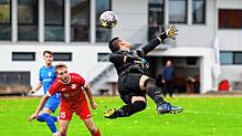 Marius Blum (rechts) vom SV Markelfingen schaffte es in unsere Top-Abwehraktionen der Woche.