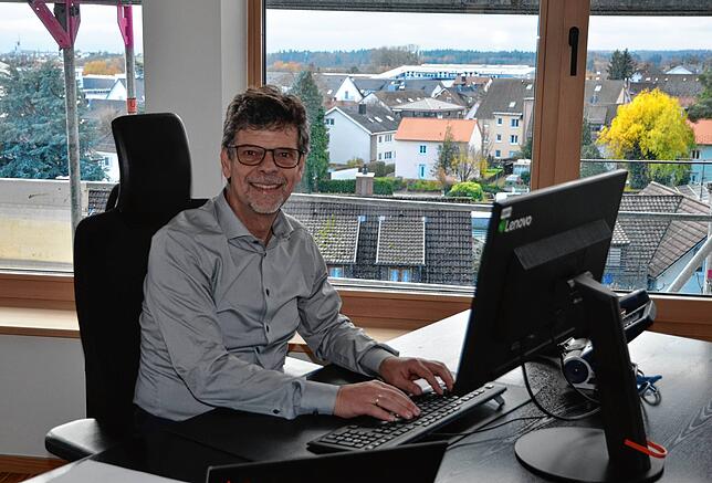 Ist glücklich an seinem neuen alten Arbeitsplatz: Bürgermeister Georg Riedmann.