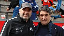 Zwei, die sich aus Konstanzer Zeiten kennen: Eric Schönfeld (links, FC Luzern) und Klaus Späth (FC Winterthur).