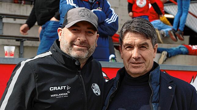 Zwei, die sich aus Konstanzer Zeiten kennen: Eric Schönfeld (links, FC Luzern) und Klaus Späth (FC Winterthur).