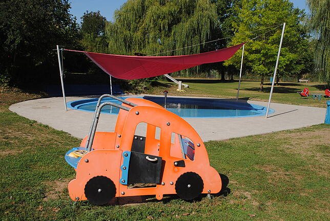 Der Kleinkindbereich im Waldshuter Freibad. Er könnte für ein mögliches Freizeitgelände genutzt werden.
