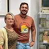 Praxismitarbeiterin Franzi Dickscheid, Arzt Mike Lübke und Bürgermeister Micha Bächle (von links): Im September soll die neue ...
