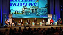 Ein großes Thema der vergangenen Woche waren die SÜDKURIER-Wahlarenen, von denen insgesamt vier stattfanden. Im Bild die Kandidaten und ...