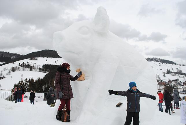 Bild 23: Schneeskulpturen-Festival in Bernau: Schauen Sie zu, wie aus Schnee Kunst wird
