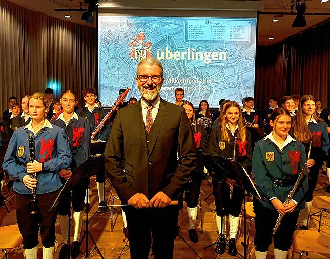 Musikalische Umrahmung des Bürgerempfangs im Kursaal durch die Jugendkapelle unter der Leitung von Ralf Ochs.
