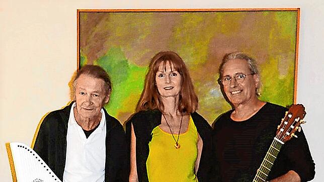 Gerhard Schempp, Ruth Brandner und Günter Kaiser (von links) geben ein Konzert in der evangelischen Kirche.  Bild: Günter Kaiser