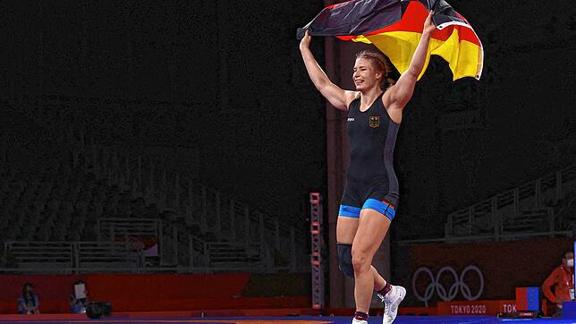 Glücksgefühle pur: Heute vor einem Jahr schrieb Aline Rotter-Focken in Tokio Sportgeschichte. Zum ersten Mal gewann eine deutsche ...