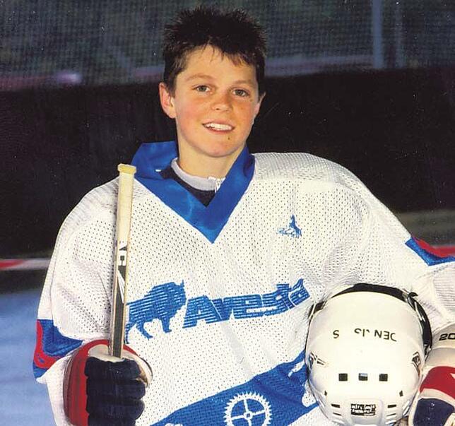 Stolzer Nachwuchsspieler: Dennis Seidenberg als Zwölfjähriger im Trikot des Schwenninger ERC.