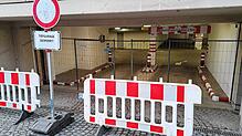Die Tiefgarage Max-Rieple-Platz ist aktuell gesperrt. Laut Stadt könne die Standsicherheit nicht mehr gewährleistet werden.