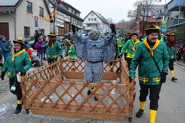 Bild 14: Bonndorf feiert den 40. Geburtstag des Narrenvereins mit riesigem Umzug