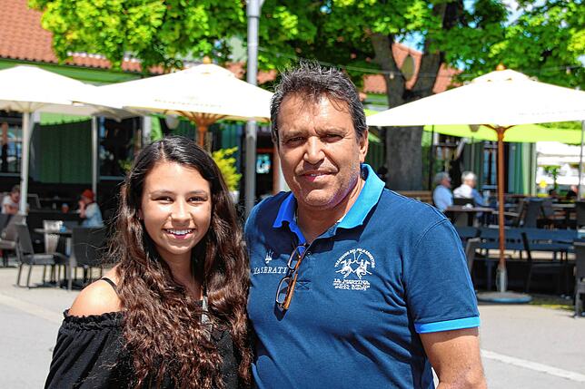 Stefan Müller mit seiner Tochter Sabrina. Nach dem ersten Lockdown durfte er im Mai 2020 seine Restaurants wieder eröffnen. Zu diesem ...