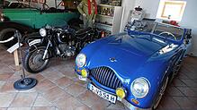 Der Neuzugang im Oldtimer Museum Meßkirch: Ein Veritas Scorpion, der um 1950 gebaut wurde. | Bild: Heinrich Sturm